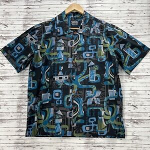 Jeff Granito 'Suck "Em Up' Hawaiian Aloha Shirt Men Size Medium Cotton Camp SS